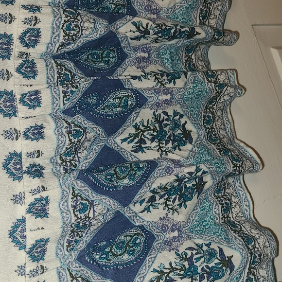 Simply Emma Blue and White Boho Tunic - Picture 7 of 8